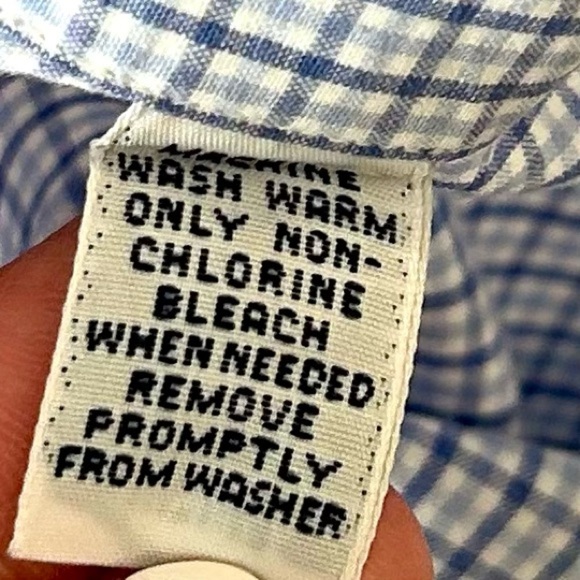 Ralph Lauren Polo Men's Blue Checkered Plaid Button Up Dress Shirt 16.5  34/35 - Picture 11 of 11